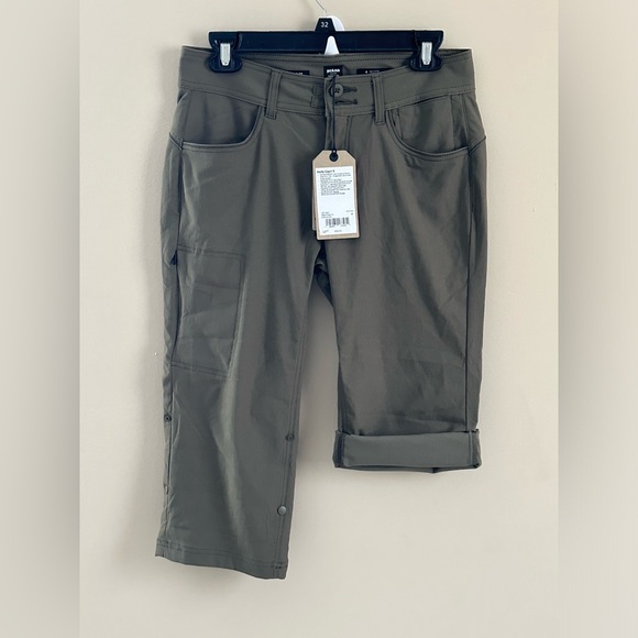 prAna Halle Capri II in Slate Green Standard Fit Outdoor Hiking Size 4 NWT - Picture 3 of 16